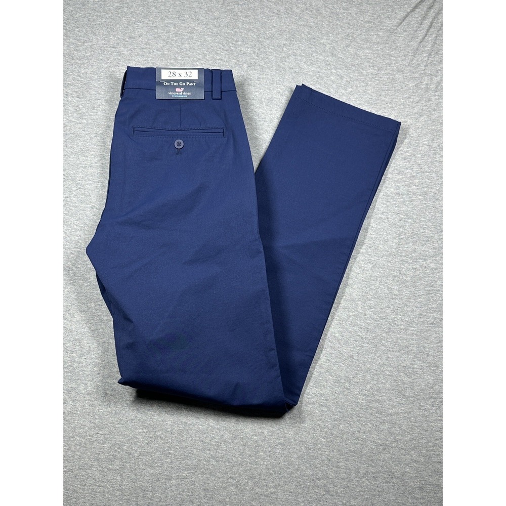 Vineyard Vines Men's 28x32 Performance On The Go Pants NWT‎ Stretch Hiking Blue